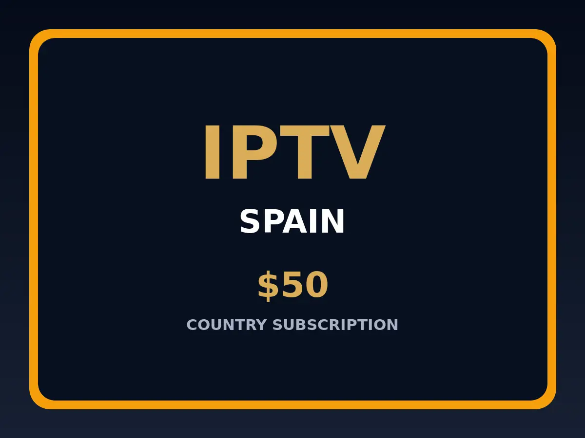 اشتراك IPTV في إسبانيا – 50 دولار